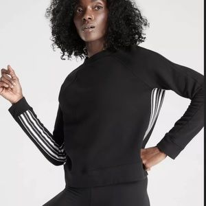 ATHLETA 24/7 Striped Crew Sweatshirt